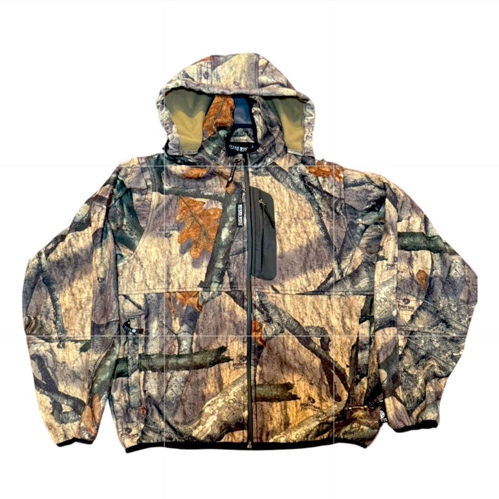 Rivers West Men's sz Med H2P Waterproof System Mossy Oak Camo Zip Jacket